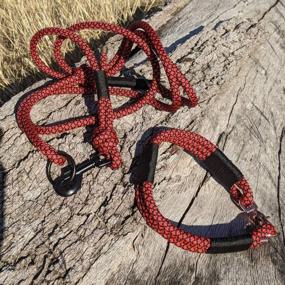 Rope leash & collar sets